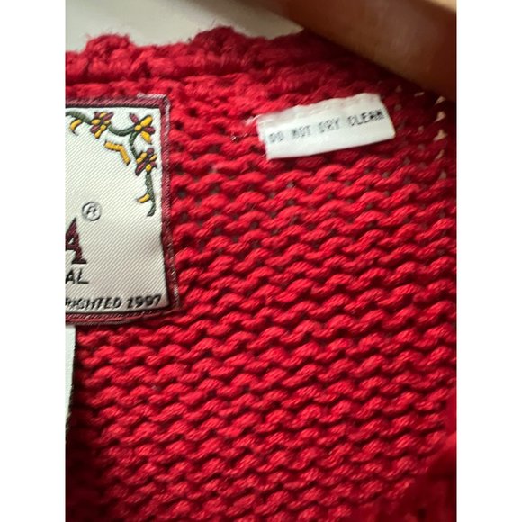 Tiara International Design Beaded Embroidered Bear Whimsical Bear Christmas Swea - Picture 8 of 10